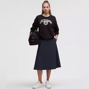 LULULEMON SWEATPANT MIDI SKIRT